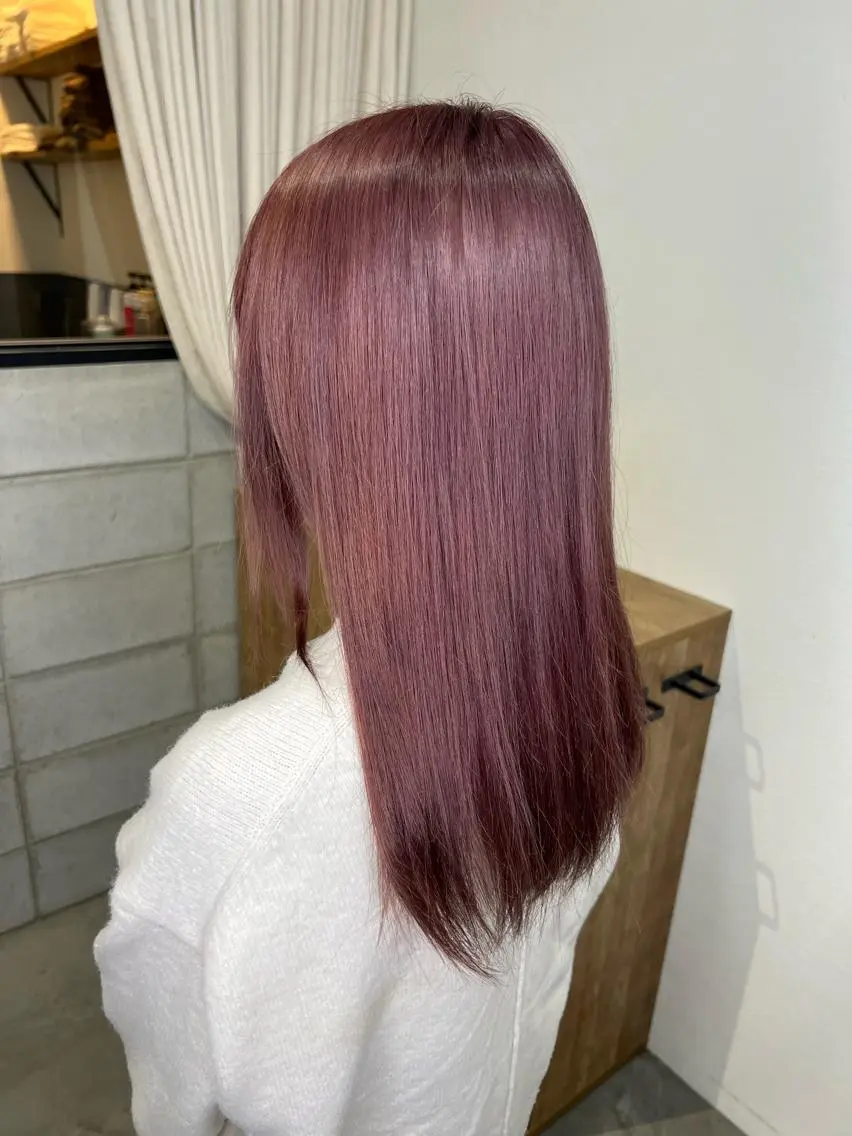 カラー ラベンダーカラー ラベンダーピンク ピンクカラー .sirohair momoka🫧のヘアスタイル