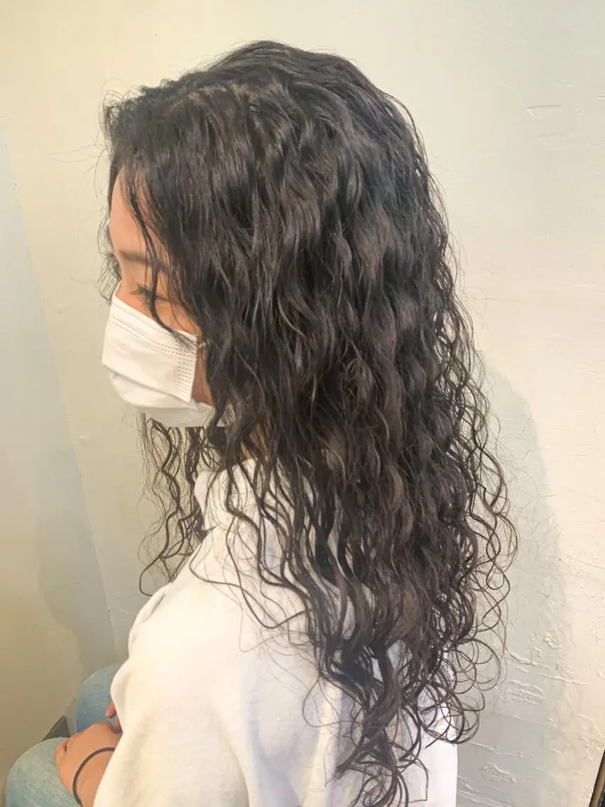 セミロング カット パーマ おおたけ あゆみのヘアスタイル