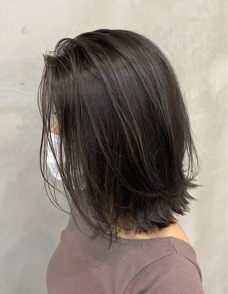 セミロング カラー カット ヘアカラー トリートメント 🫧透明感カラー🫧 OIKAWAのヘアスタイル
