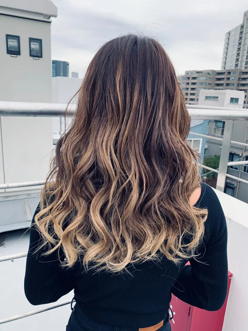 ロング カラー ヘアカラー トリートメント ヘアセット モテ髪提案します💕 髪質改善宗一郎のヘアスタイル
