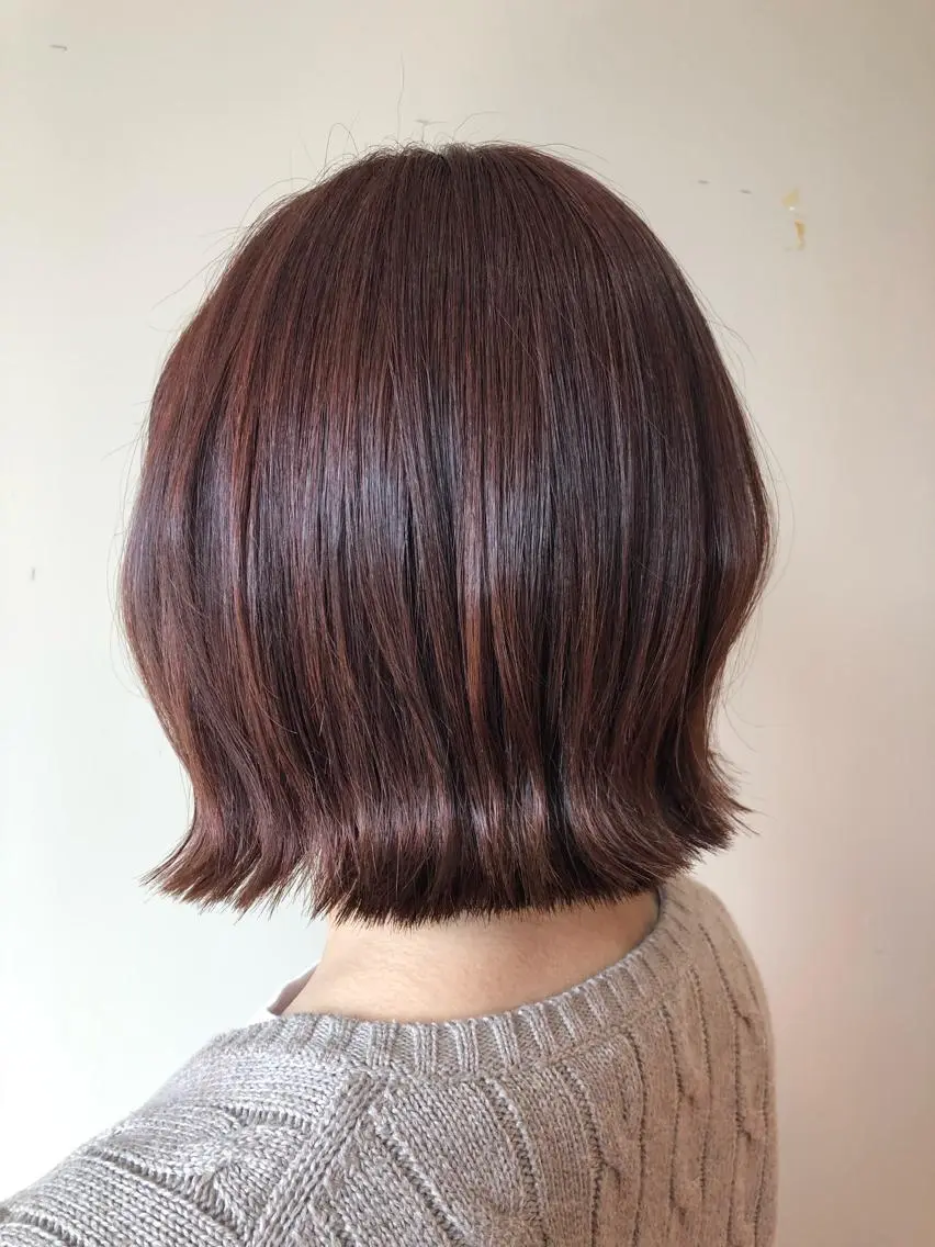 ミディアム カット トリートメント 🎀OJIMA 🤍ピンクカラー🎀のヘアスタイル