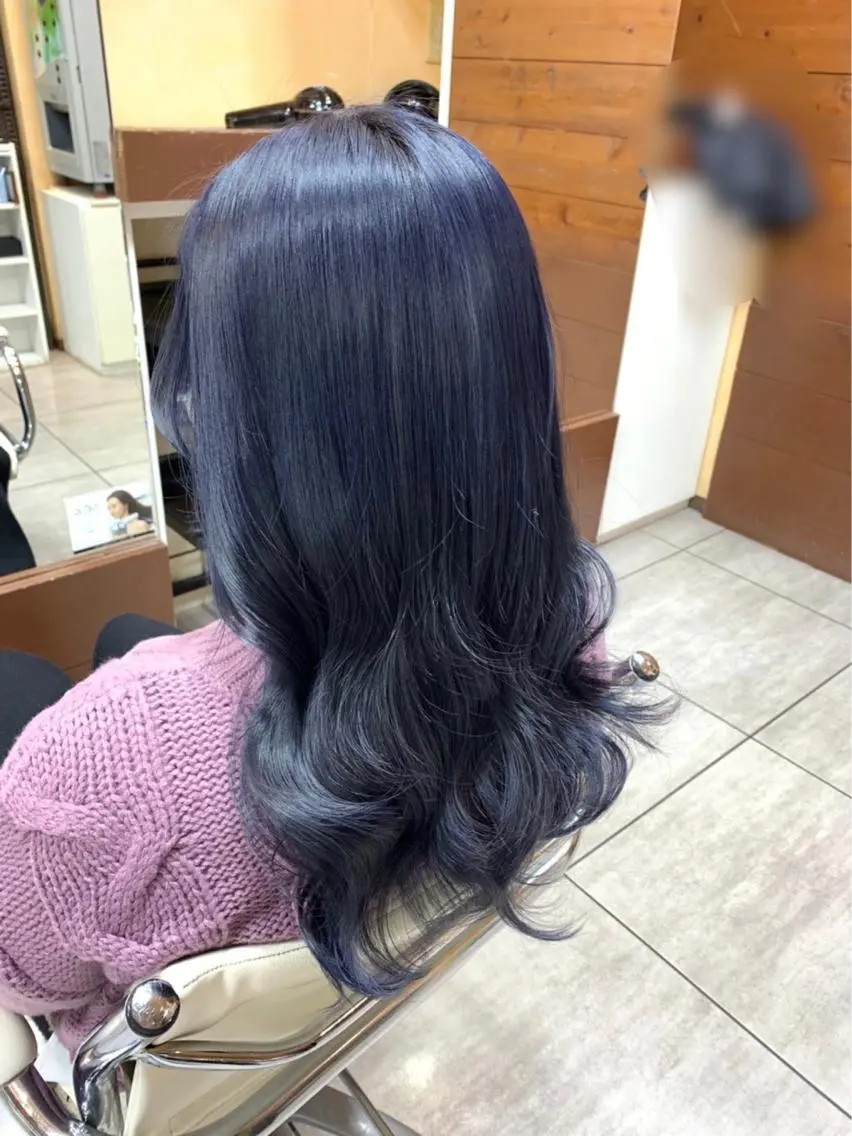 ロング ヘアカラー レイヤー/艶髪カラー 森本くるみのヘアスタイル