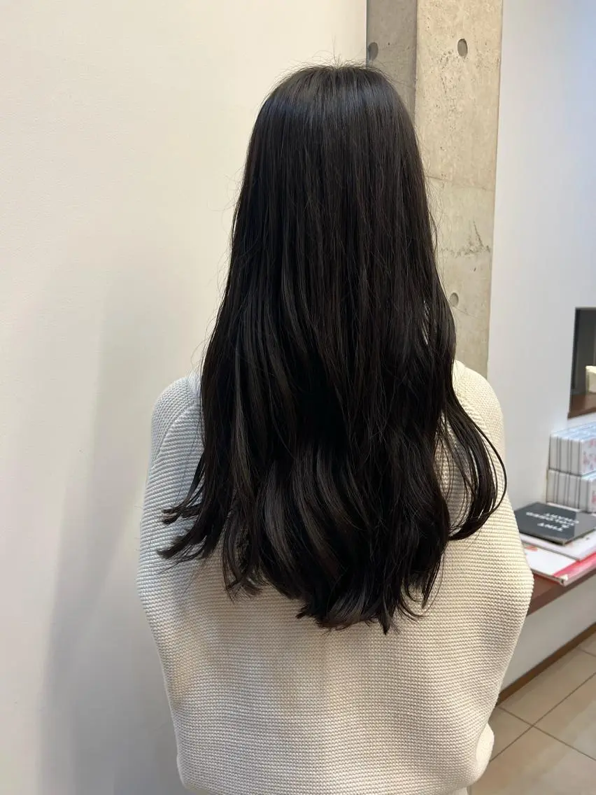 ロング 岸田莉奈/ ゆるふわ/ナチュラルのヘアスタイル