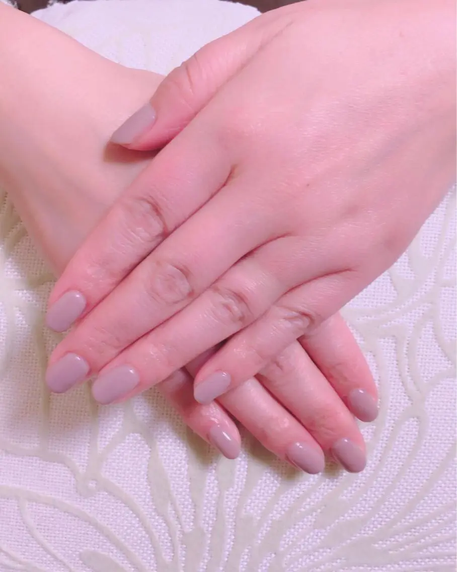 ネイル ジェルネイル ワンカラーネイル CITRON NAIL💅練習生のネイルデザイン