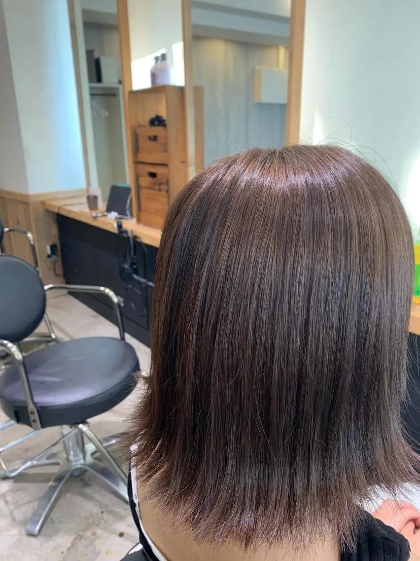 セミロング カラー パーマ ヘアアレンジ メンズ ネイル 透明感カラー ラメ(グリッター) カット ヘアカラー トリートメント Sia中野新橋 『JUNYA』のヘアスタイル