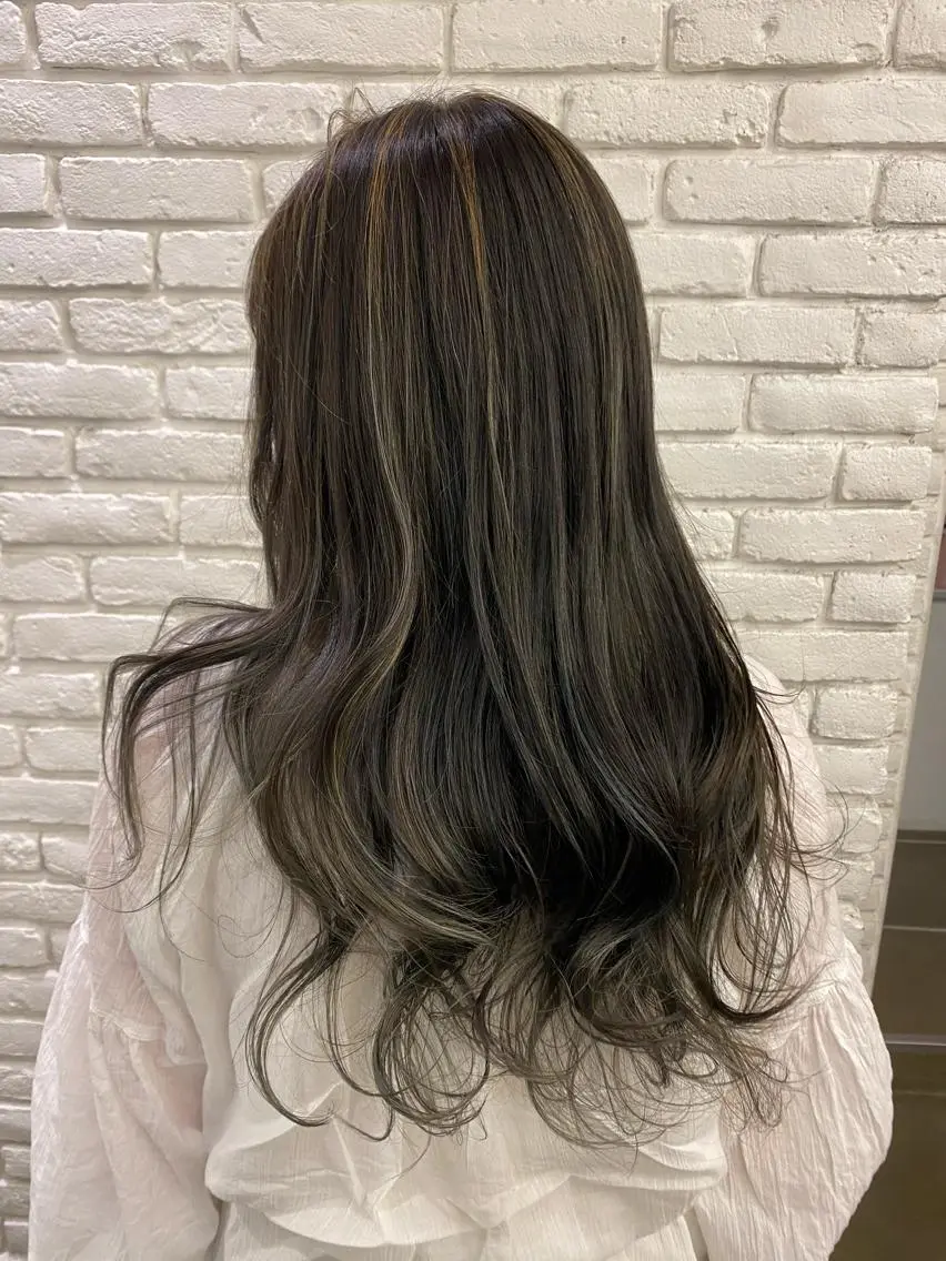 ロング ハイライト ✨️今だけ無料✨️ 鶴田みなみのヘアスタイル