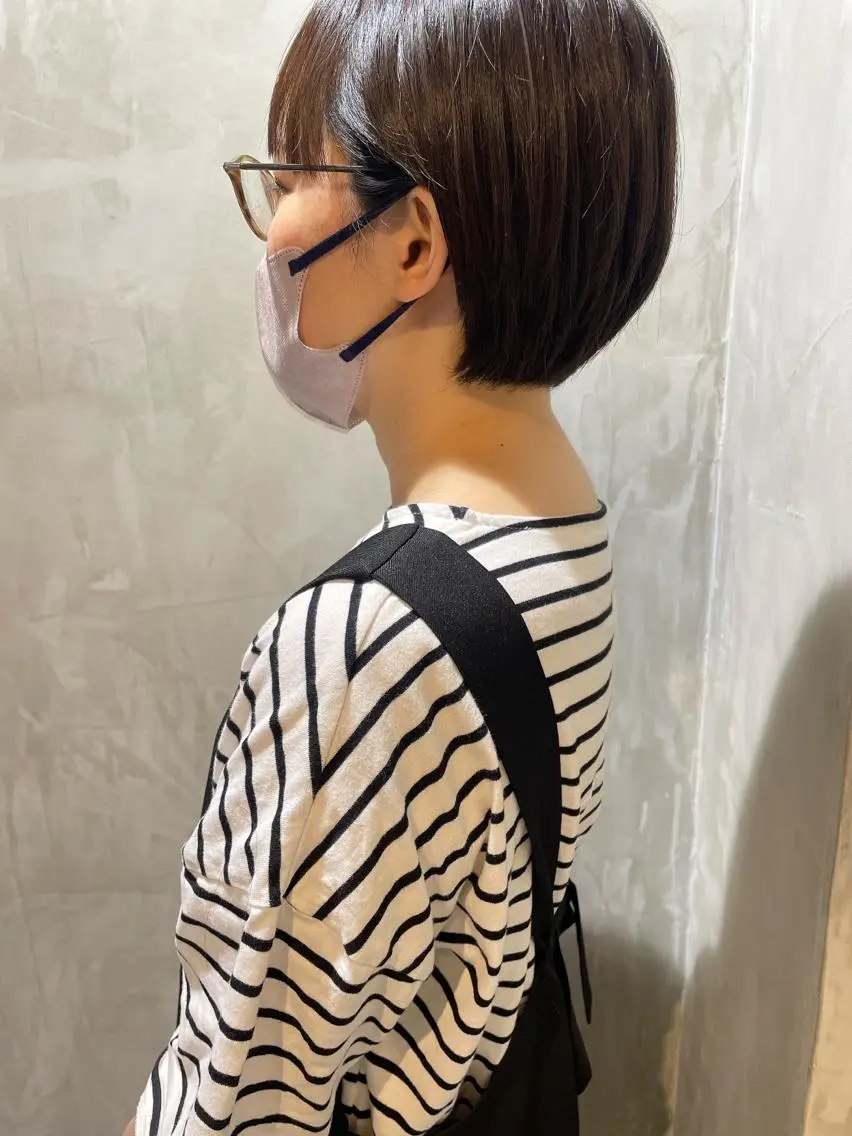 ショート カット ヘアカラー ヤマモト マイのヘアスタイル