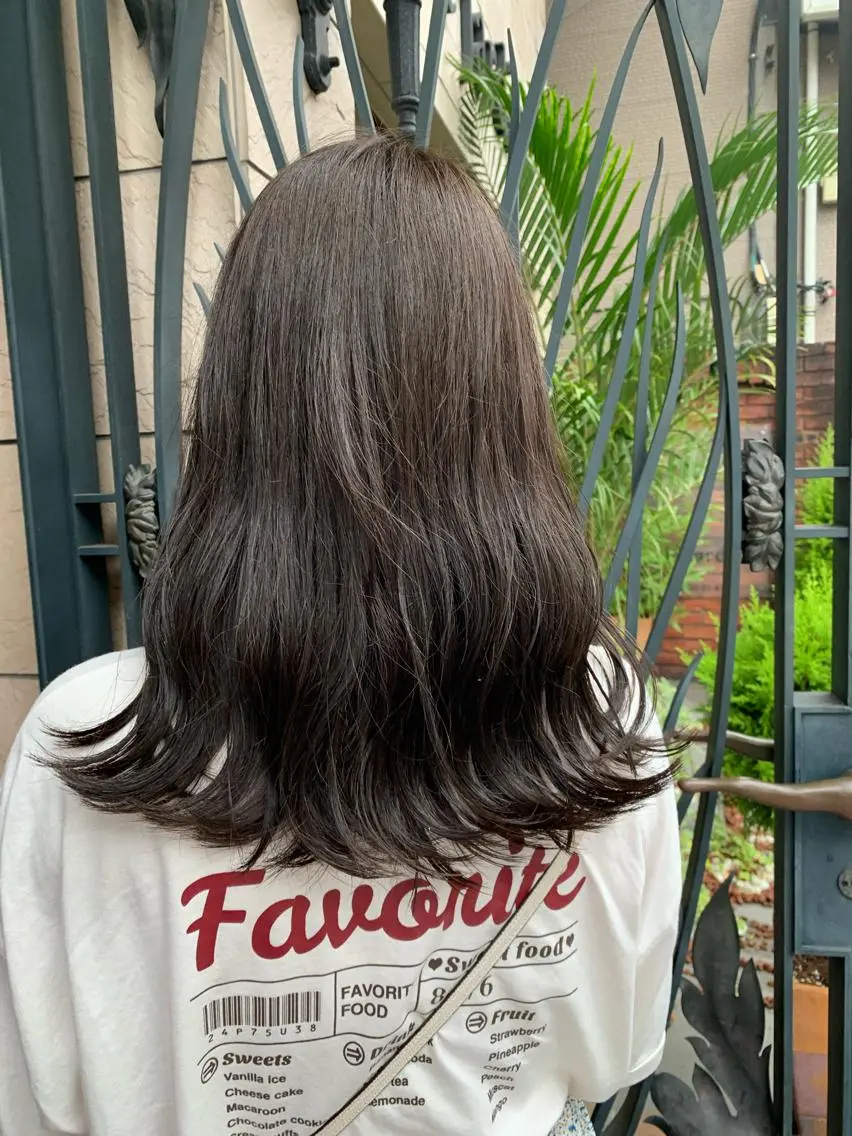 ミディアム アッシュ ヘアカラー トリートメント SHIAN 八王子👼鬼塚さやかのヘアスタイル