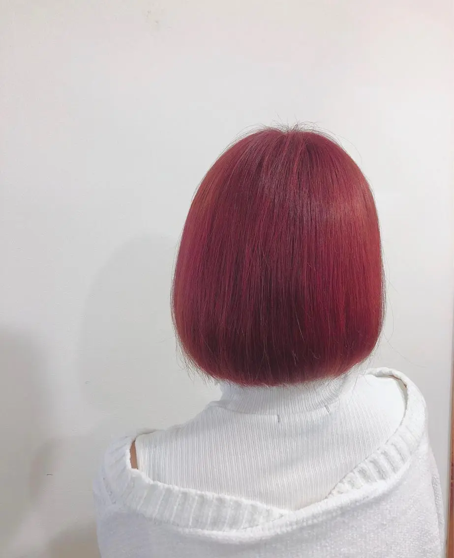 ショート カラー ピンクカラー レッドカラー 🌸髪質改善特化🌸 店長 ゆうやのヘアスタイル