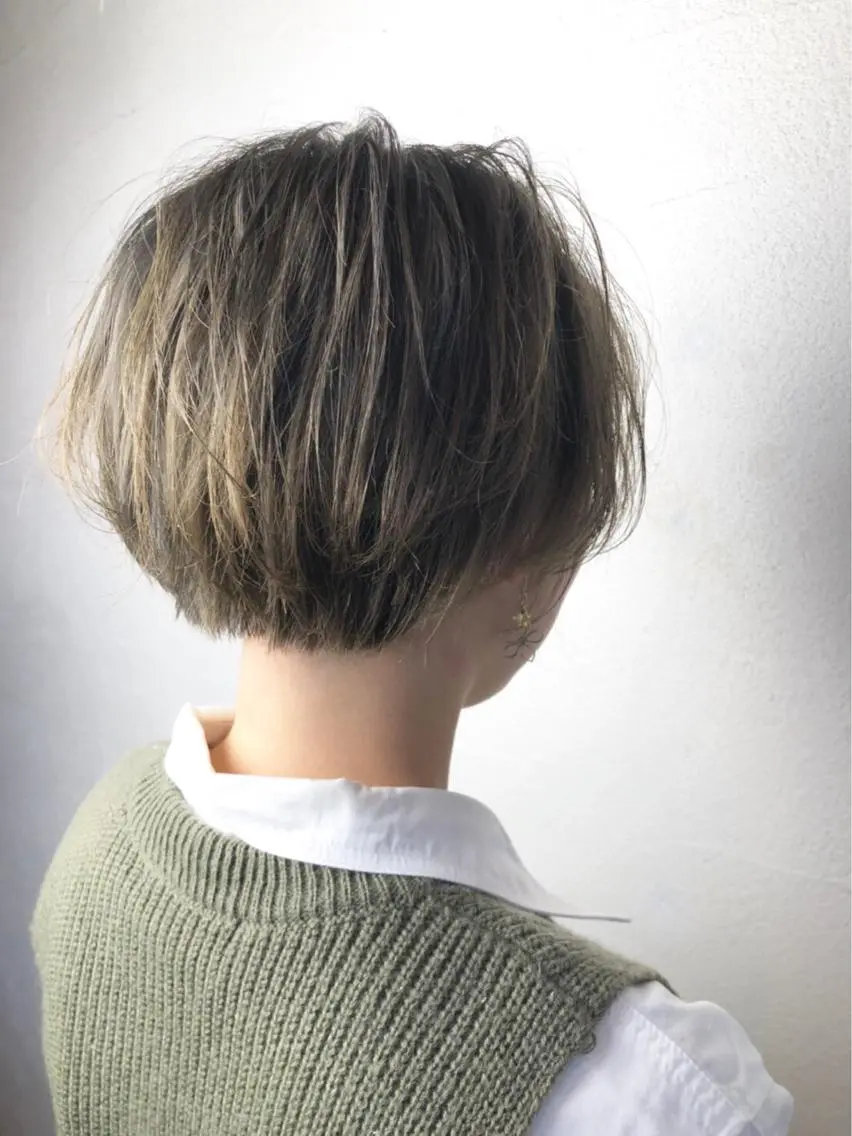 ショート カラー マンツーマン🪽 三軒茶屋/カンノのヘアスタイル