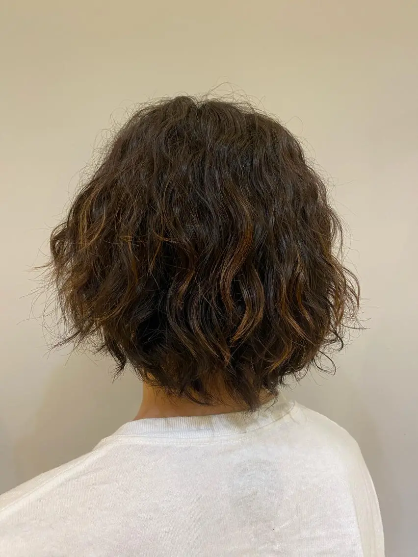 メンズ メンズパーマ カット パーマ 大人可愛い♡コテ巻き パーマ🌼杉田 萌恵のヘアスタイル