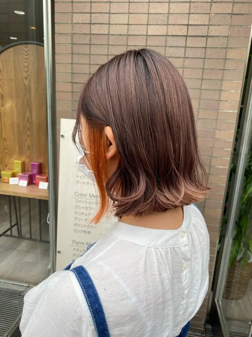 ミディアム ヘアカラー ELEN 新百合ヶ丘のヘアスタイル