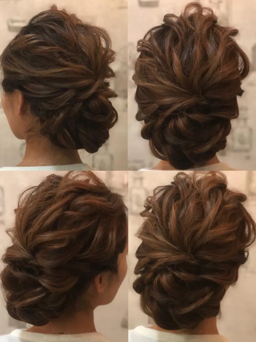 ヘアアレンジ ヘアセット CAnameのヘアスタイル