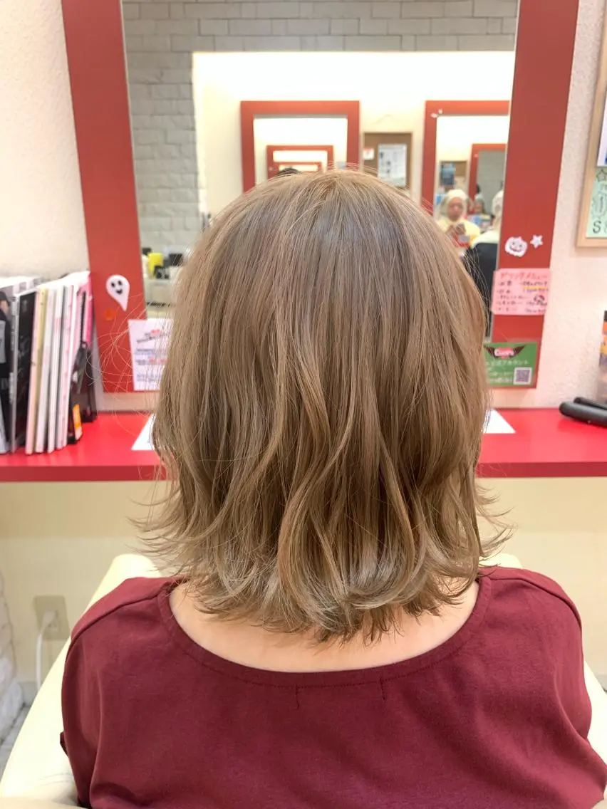 ミディアム カラー 櫻井 なんなのヘアスタイル