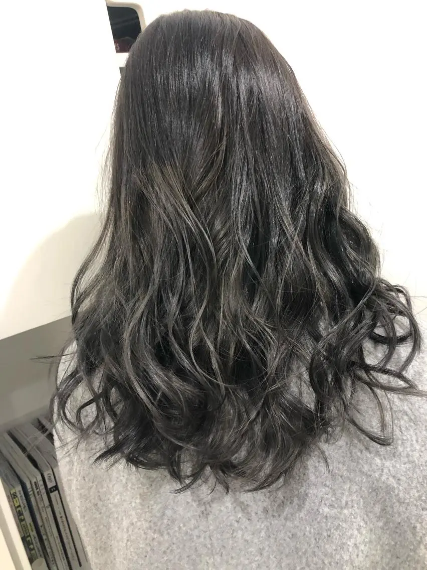 セミロング ヘアカラー トリートメント 縮毛矯正の達人 ☆ 松本のヘアスタイル