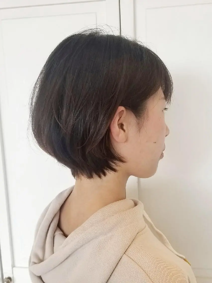 ショート ばんの かすみのヘアスタイル