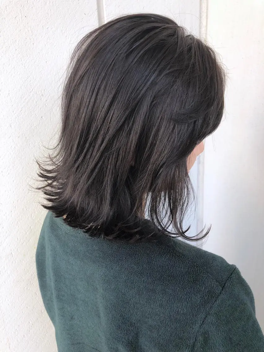 ミディアム カラー ヘアアレンジ 境 健助のヘアスタイル