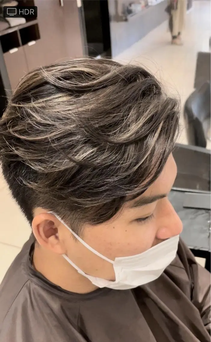 ショート カラー メンズ 神戸 大輝のヘアスタイル