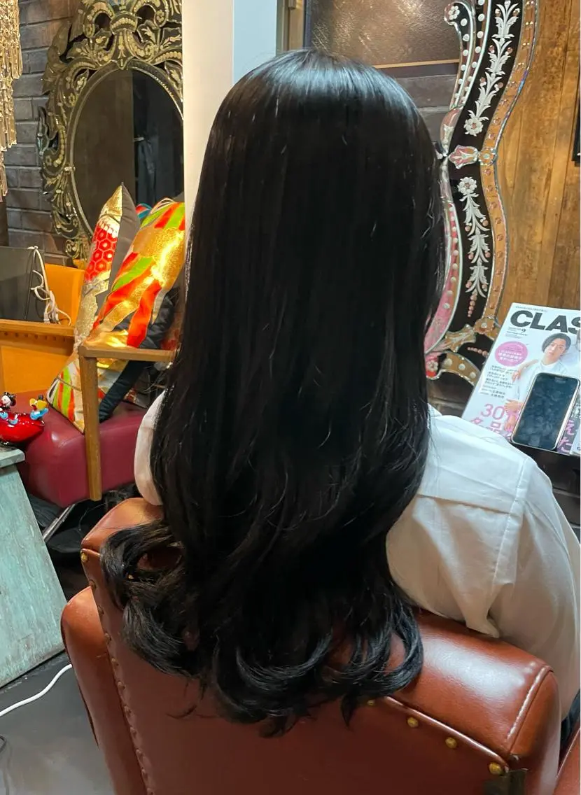 ロング トリートメント ヘアカラー 五十嵐 舞のヘアスタイル