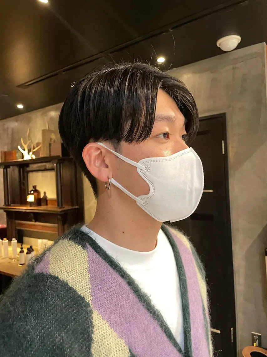 ショート カラー パーマ ヘアアレンジ メンズ くびれレイヤー/艶 カラー　MADOKAのヘアスタイル