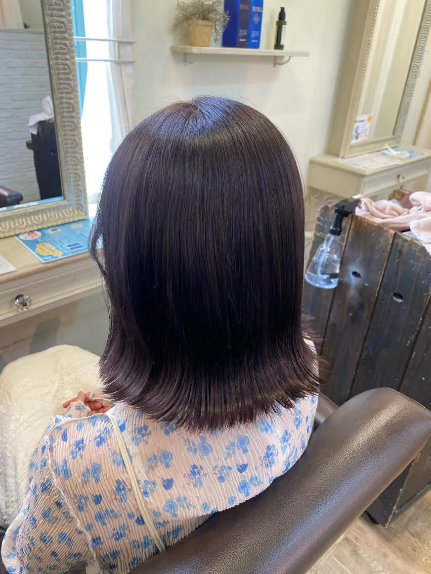ミディアム カラー 【nui 茨木】 原田美紅のヘアスタイル