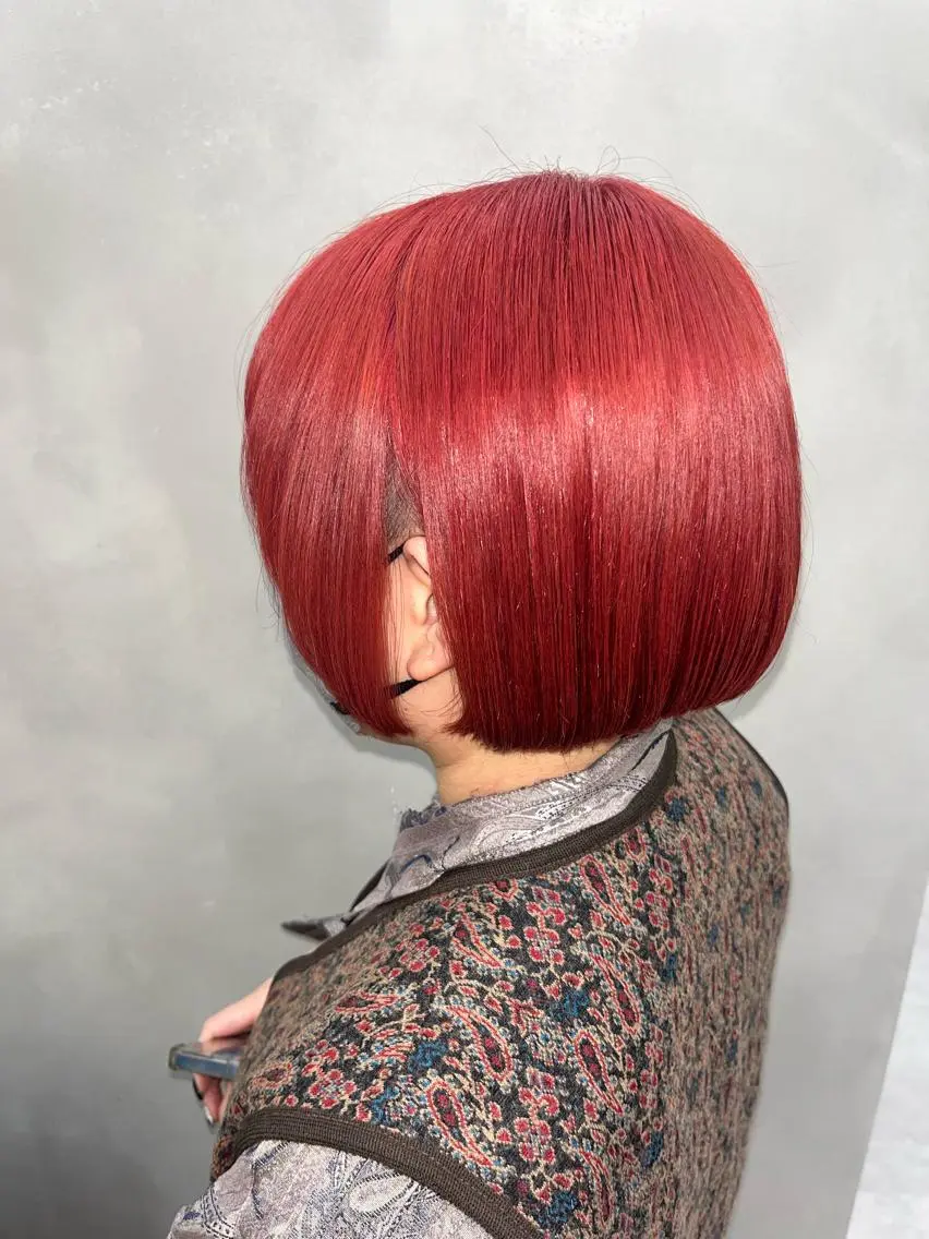 ショート カラー ヘアカラー トリートメント ヘアセット 🎀透明感 カラー🎀ミズキのヘアスタイル
