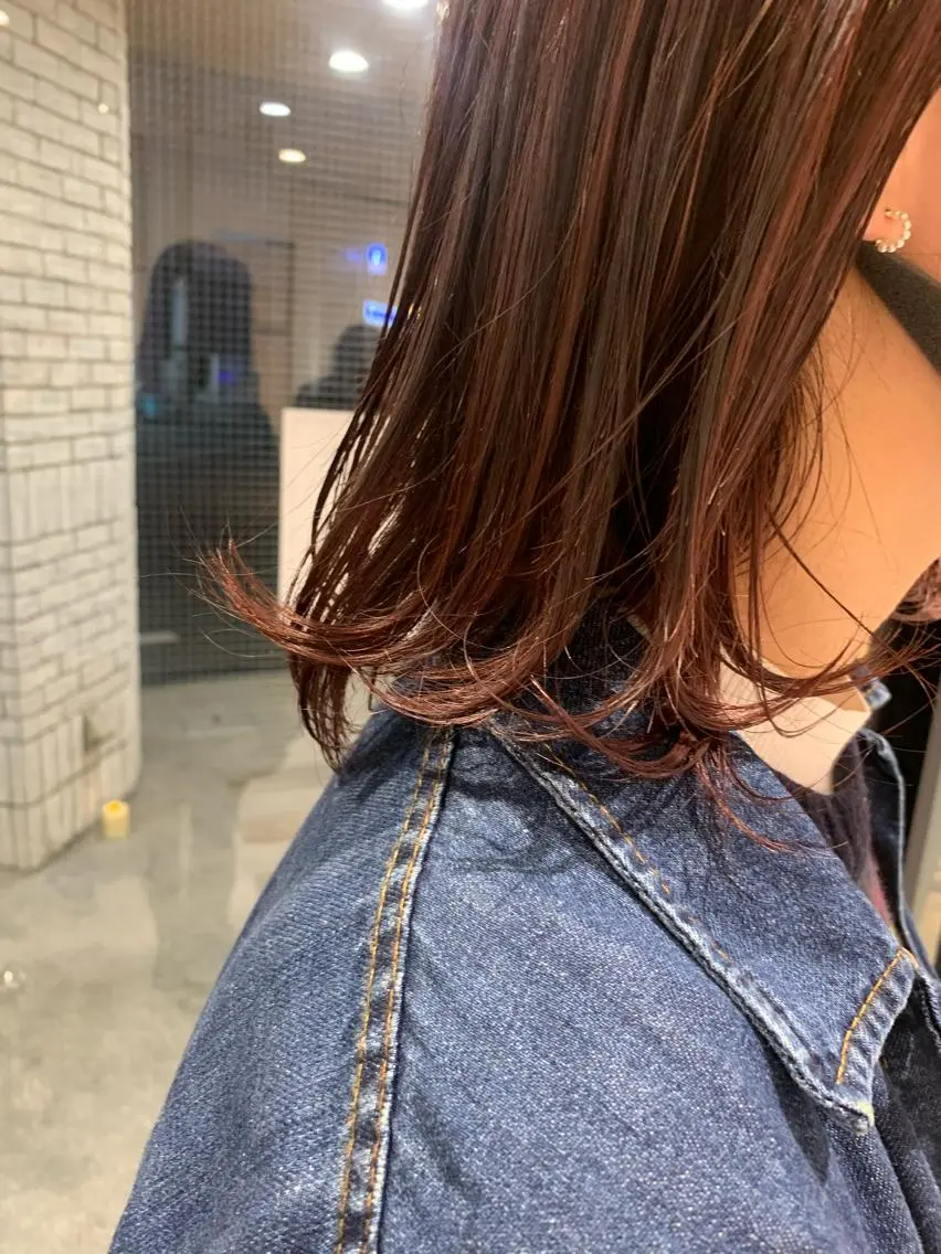 ミディアム カット ヘアカラー トリートメント haru/レイヤー/ ウルフのヘアスタイル