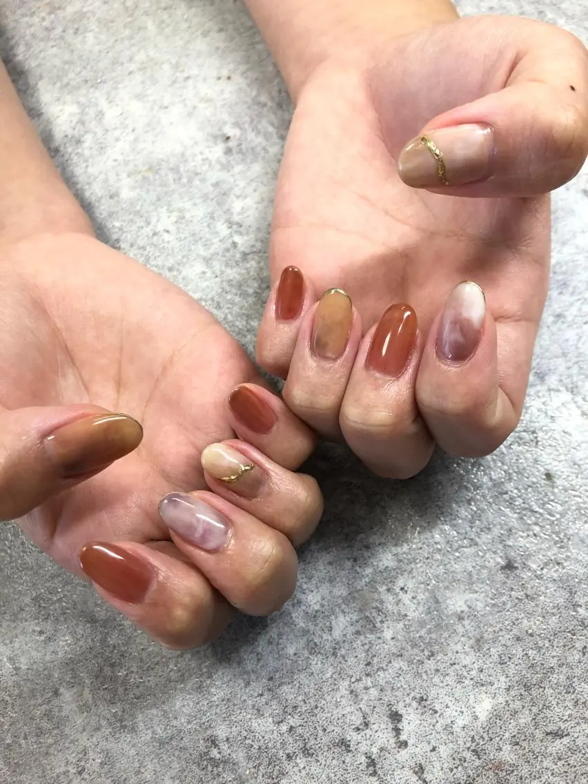 ネイル ハンドネイル 【LINON】 airiのネイルデザイン