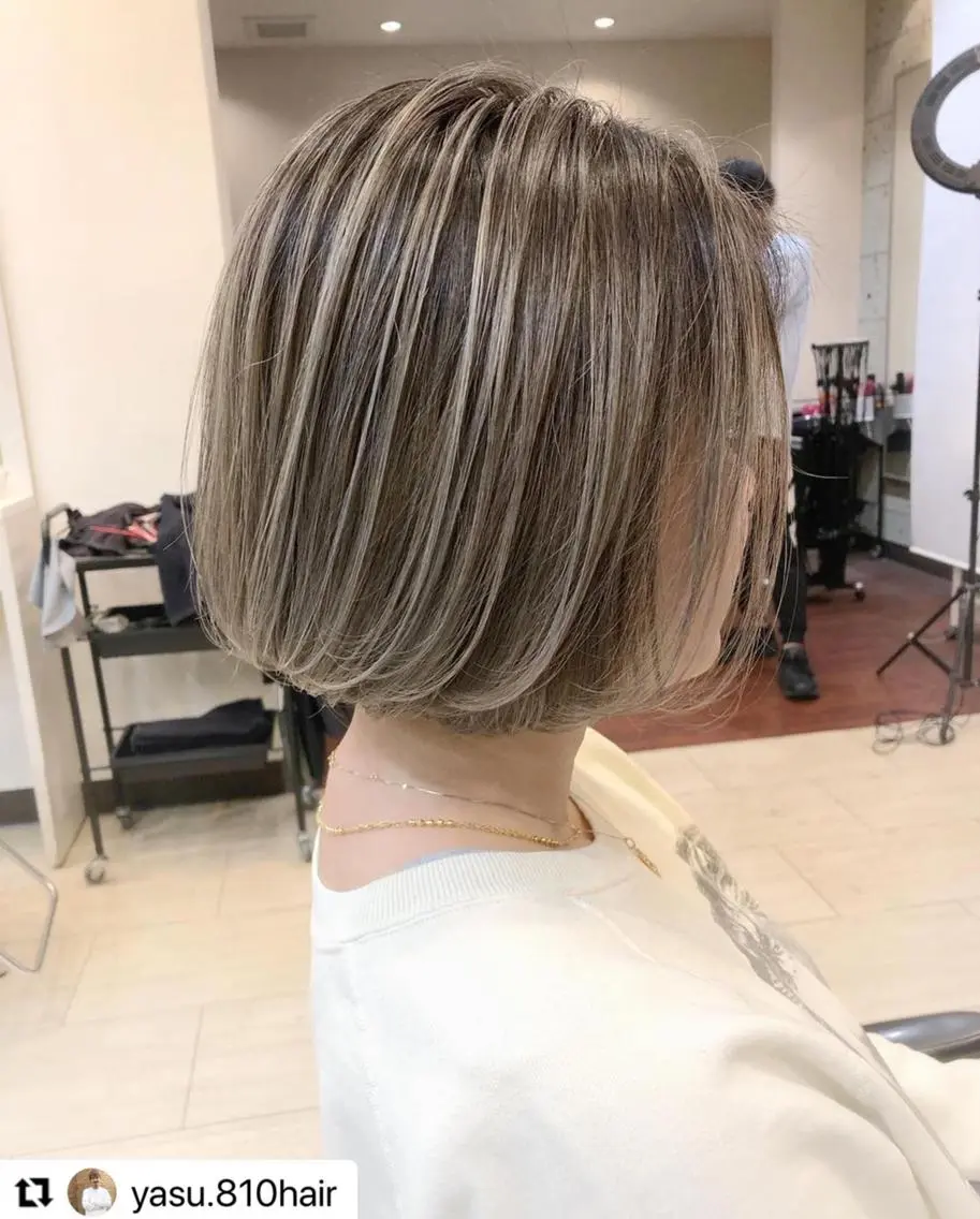 ショート カラー パーマ メンズ メンズブリーチ メンズハイライト メンズハイトーン ベージュカラー ブリーチ 🩷Eny terrace🩷のヘアスタイル