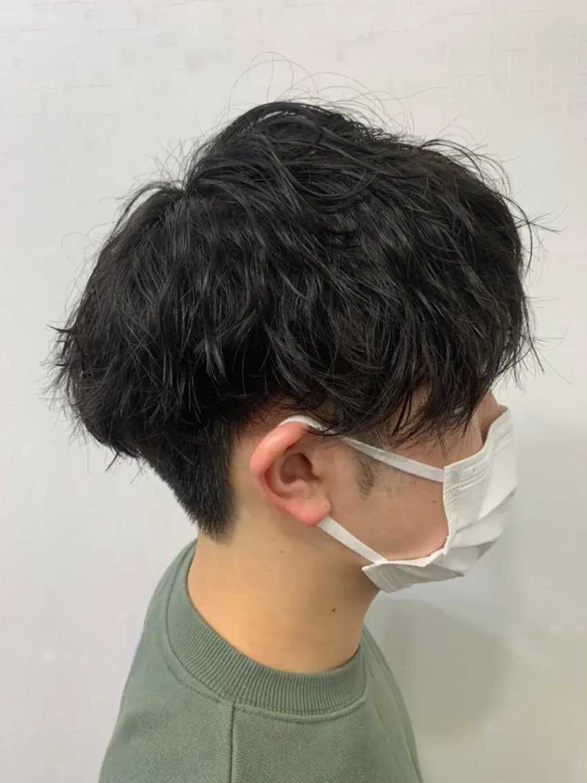 ショート パーマ メンズ カット パーマ トリートメント クセを最大限に活かす メンズパーマ奈良大祐のヘアスタイル