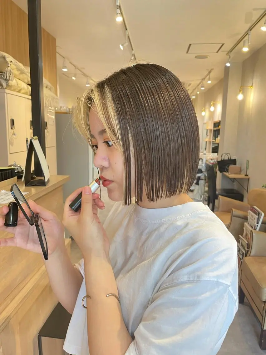 ショート ボブ カット トリートメント くがれいじ 梅田/ショート/ボブのヘアスタイル