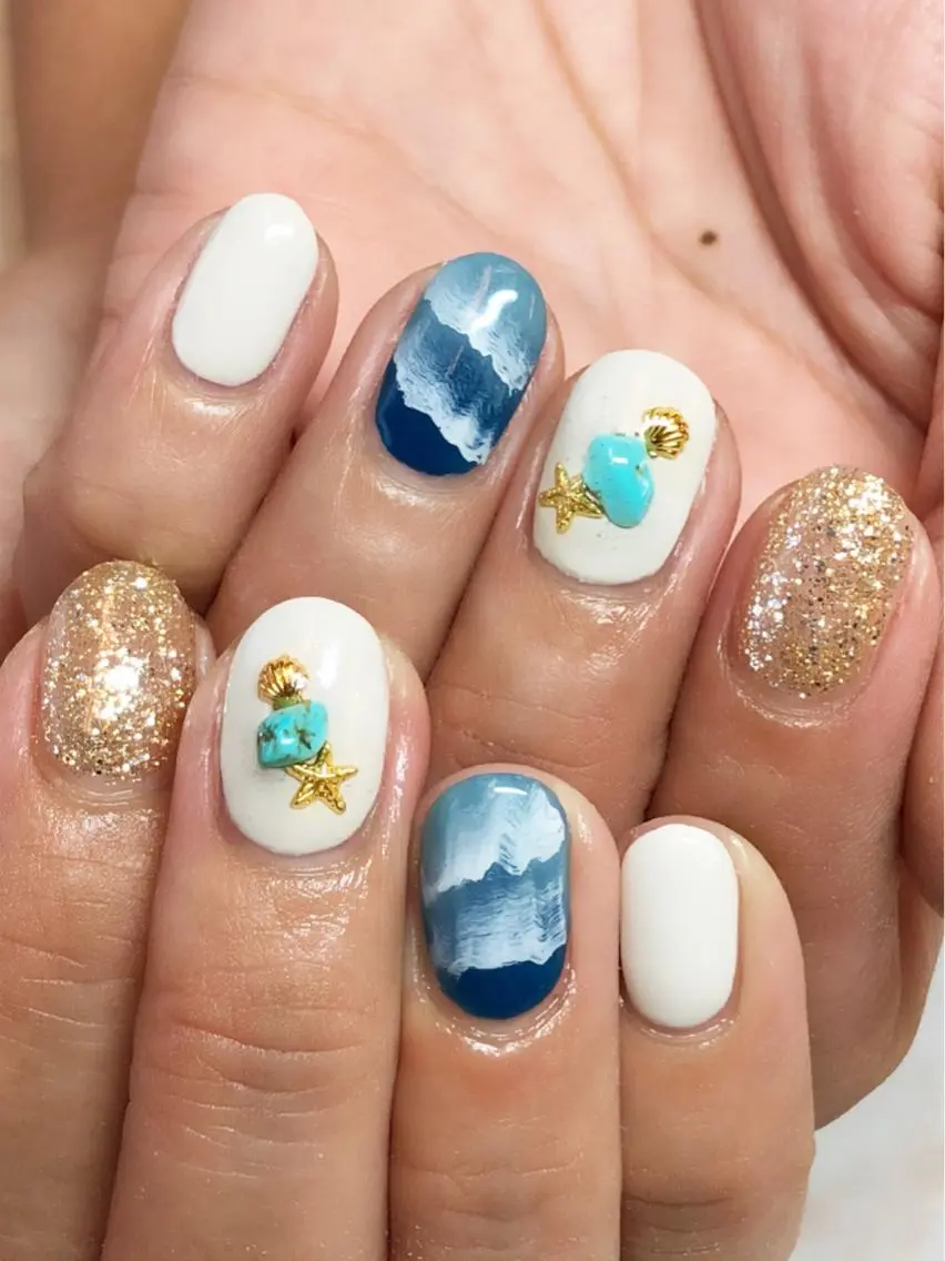 ネイル アートネイル 夏ネイル KIREIE NAILSのネイルデザイン