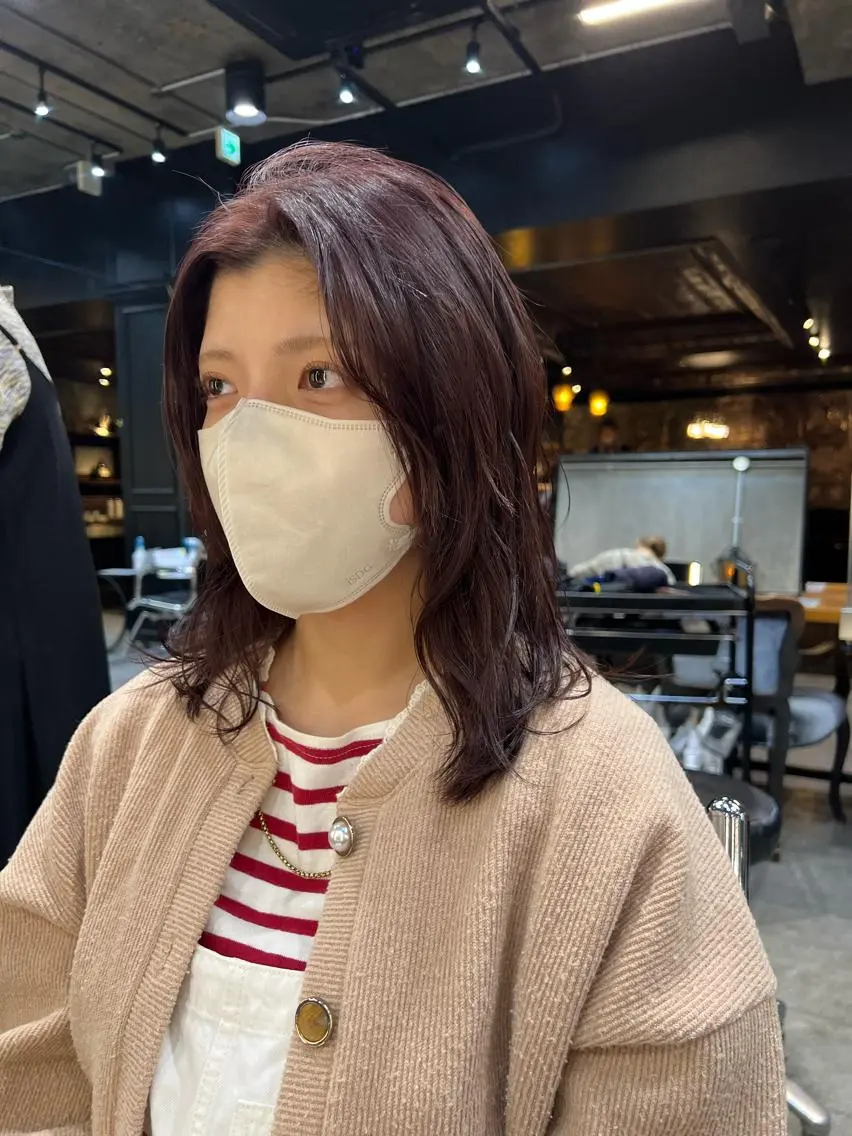 セミロング カラー 圧倒的デザイン力 店長🎨RENAのヘアスタイル