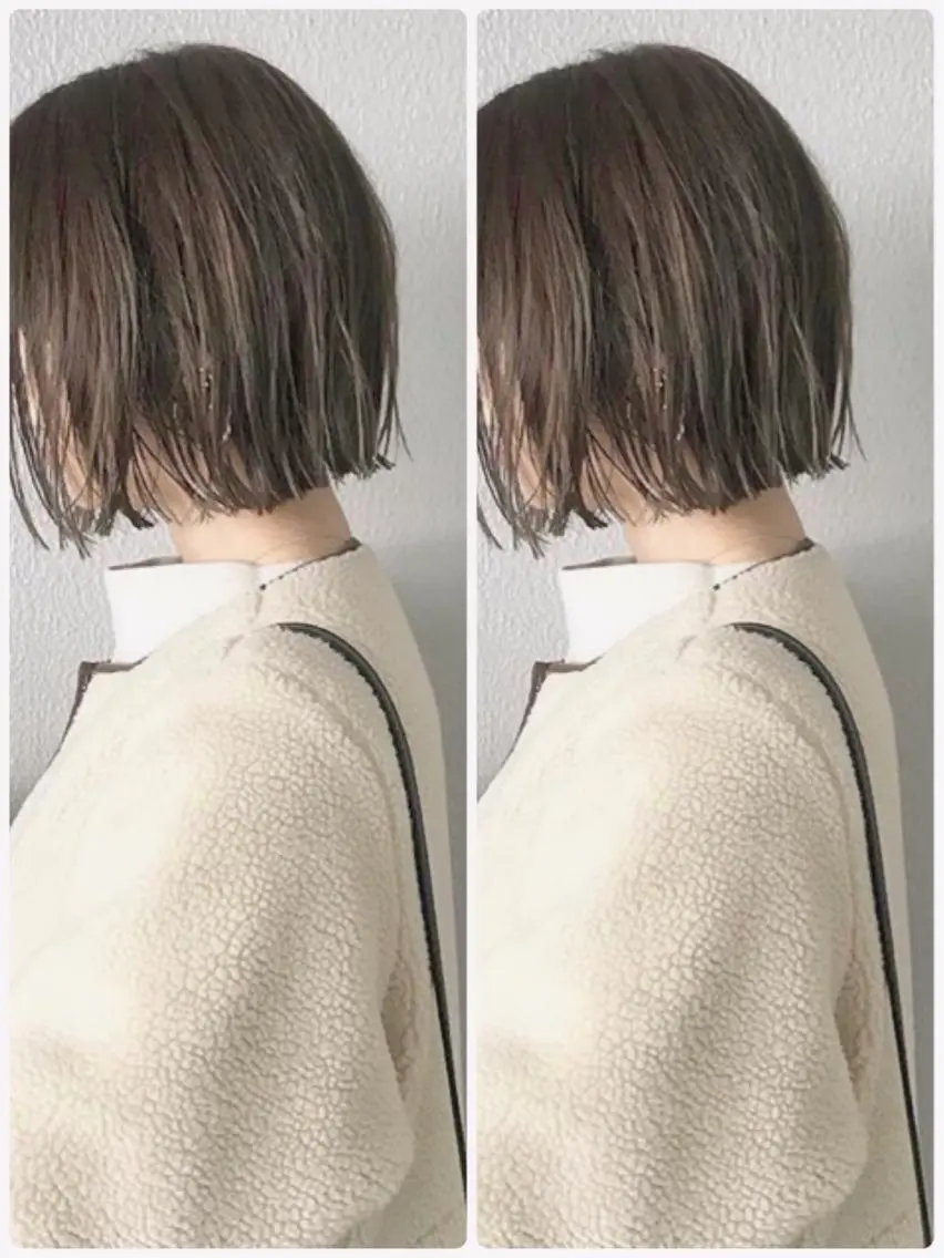 ショート カラー ヘアアレンジ ショートボブ ベージュカラー モカベージュ ボブ ショートヘア topstylist 芳賀みなみのヘアスタイル