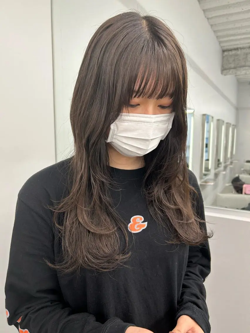 ロング カラー カット ヘアカラー トリートメント hana ROCCO3rdのヘアスタイル