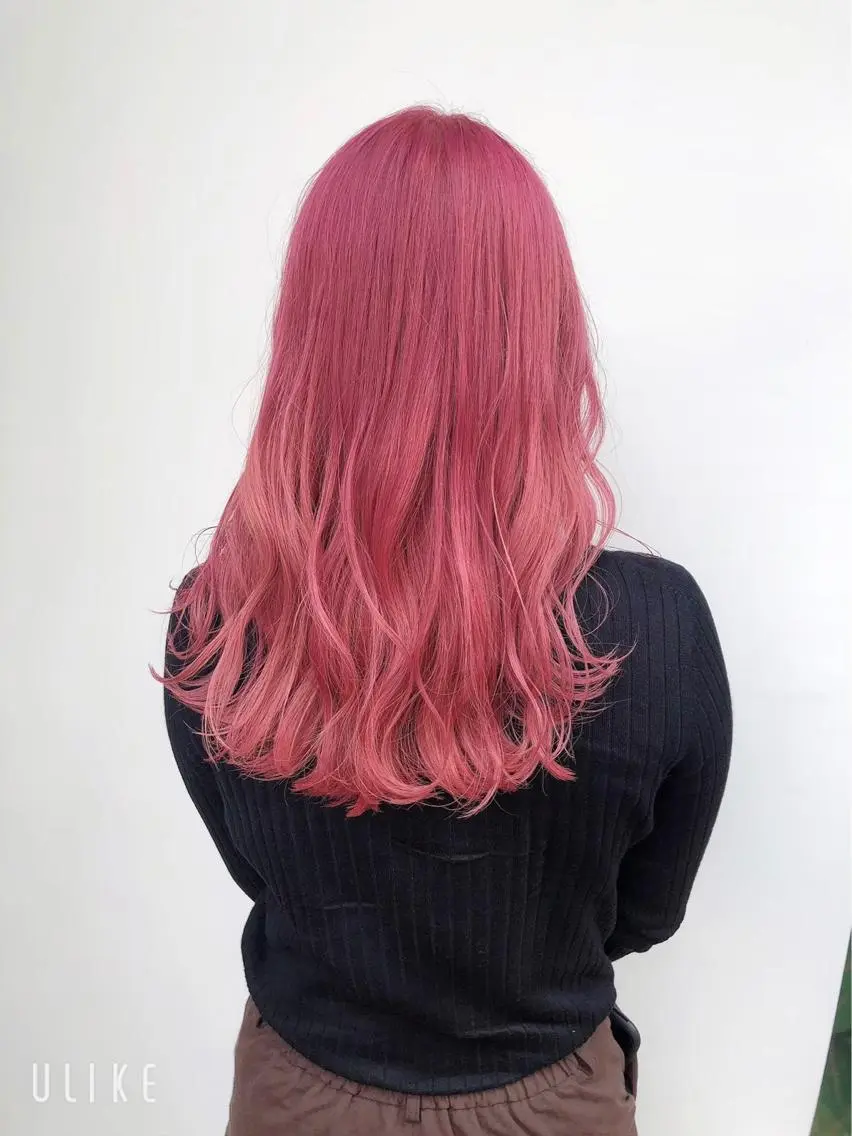 ロング カラー ヘアカラー トリートメント 髪質改善×潤艶カラー ⭐️岡田崇彰のヘアスタイル