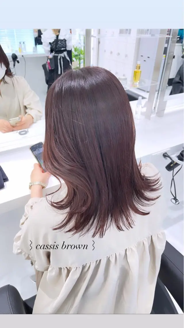 ロング カラー 𝘳𝘺𝘰𝘬𝘢 髪質改善/ブリーチのヘアスタイル