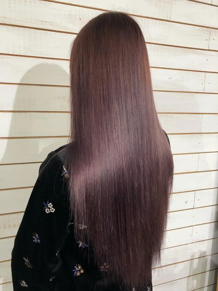 ロング カラー パープルカラー カット ヘアカラー トリートメント 🧡艶髪/エクステ 🫧🧡YUKI❄️のヘアスタイル