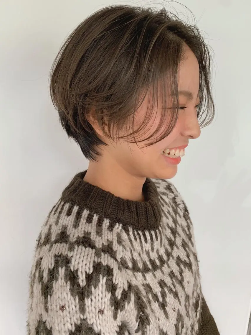 ショート ハンサムショート 丸みショート ショートヘア レイヤーカット 鈴木駿介のヘアスタイル