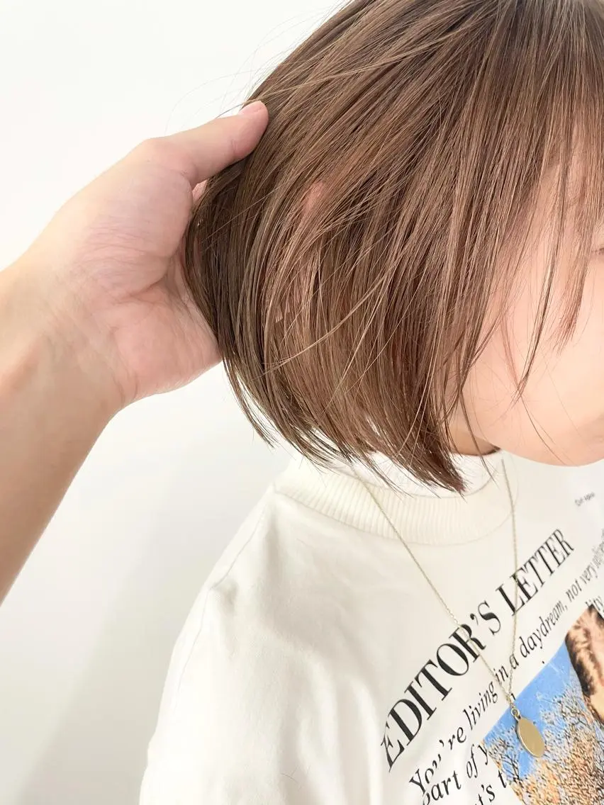 ショート カット ヘアカラー トリートメント 透明感カラー* レイヤー/清水大地のヘアスタイル