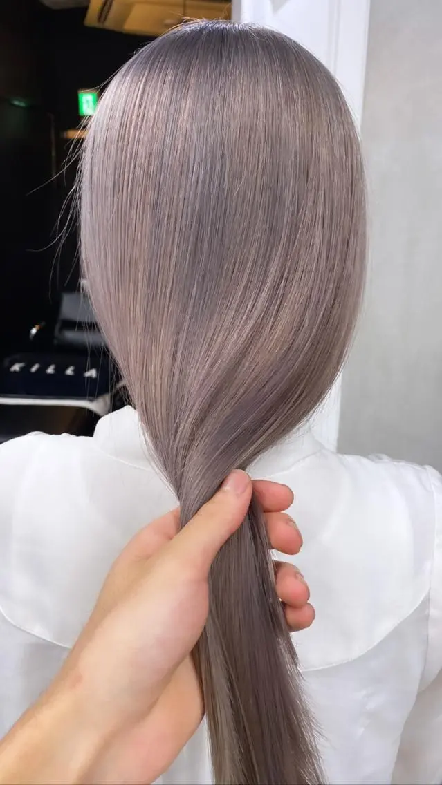 ロング カラー ヘアアレンジ ブリーチダブルカラー ハイライト/山本喜熙のヘアスタイル