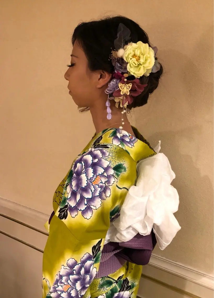 ヘアアレンジ 着付け vi viのヘアスタイル