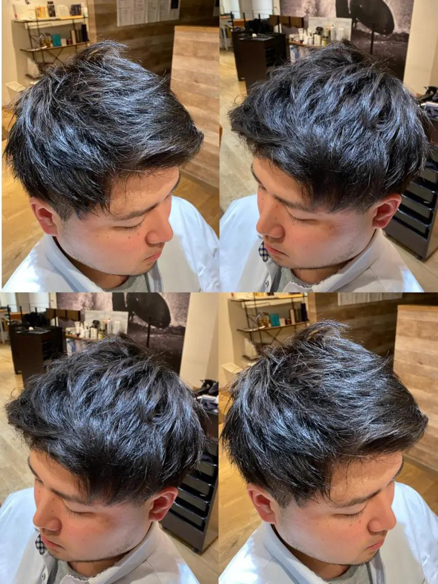ショート 🔥メンズパーマ 特化 渡辺一翔のヘアスタイル