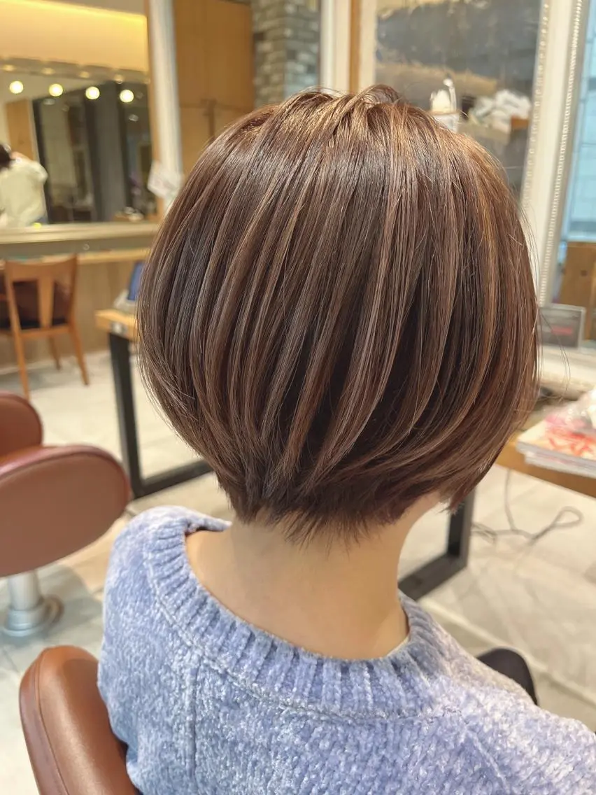 ショート カラー ヘアカラー 美髪矯正✨🌷関 郁美🌷のヘアスタイル