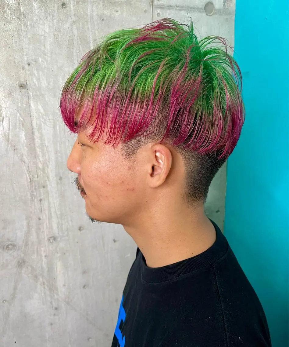 ショート カラー デザインカラー ヘアカラー 派手髪デザインカラー ヒロカのヘアスタイル