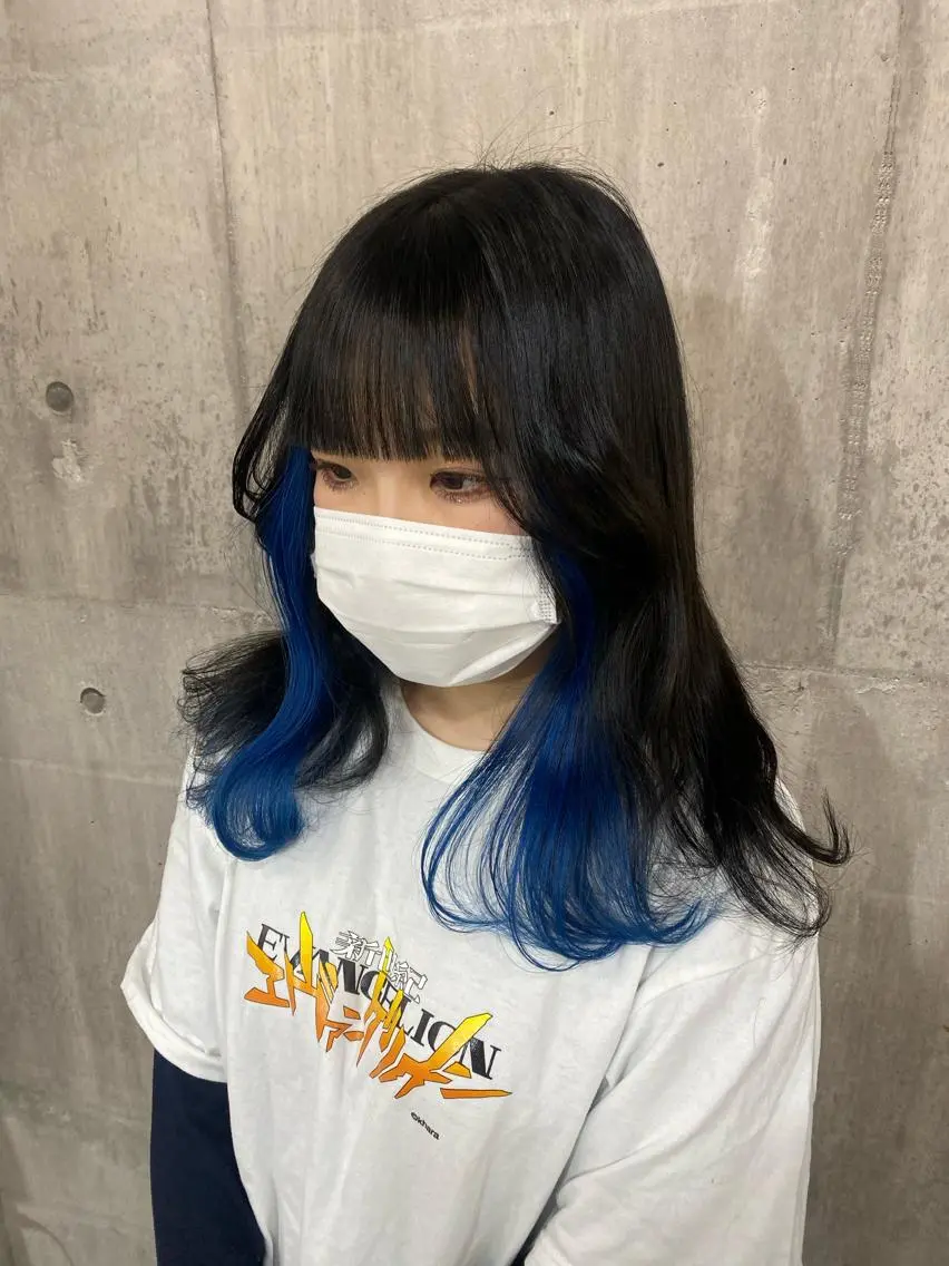 ミディアム カラー シールエクステ エクステ SHURI❤️‍🔥 中/韓mix ♡のヘアスタイル
