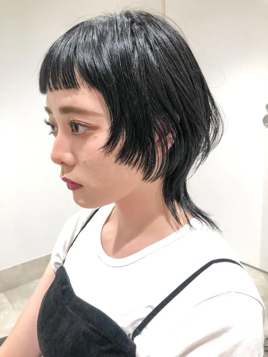 ミディアム カラー デザインカット カット ヘアカラー トリートメント センスをお届けします 大谷将生infpのヘアスタイル