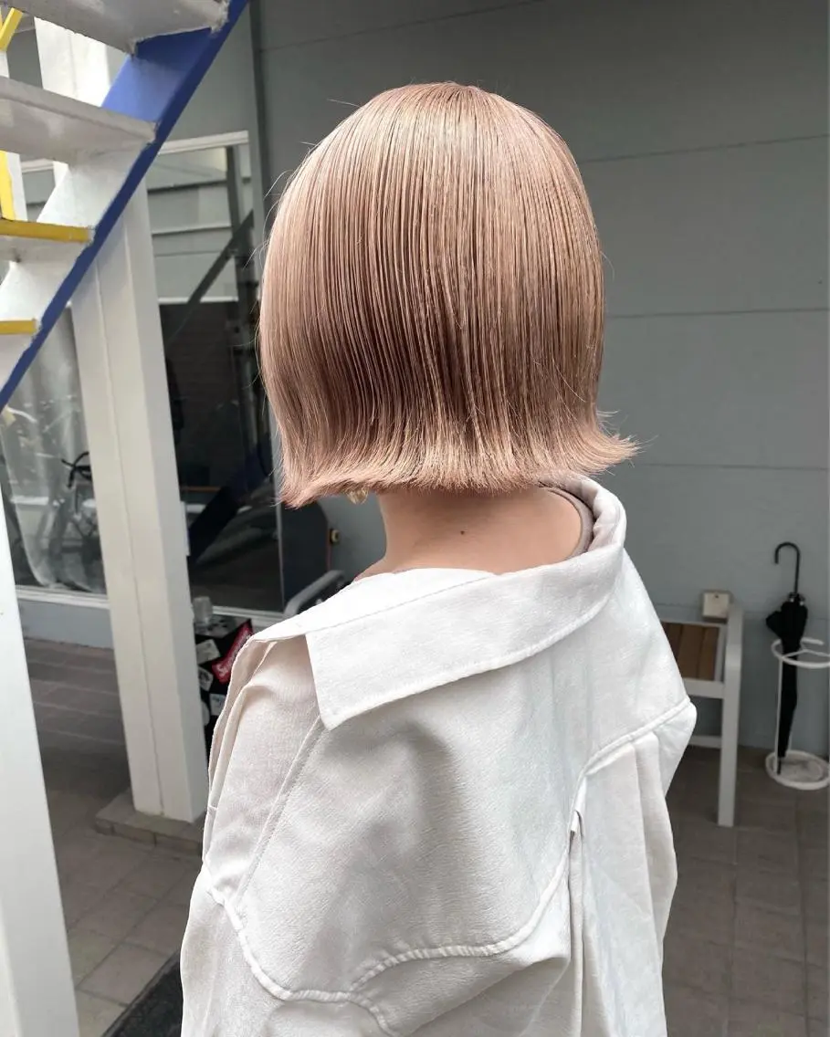 ミディアム カラー ヘアカラー トリートメント lani ブリーチ /ダブルカラーのヘアスタイル