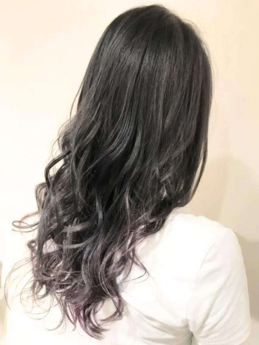セミロング カラー パーマ ヘアアレンジ メンズ キッズ ネイル マツエク・マツパ グレージュ ラベンダーカラー ラベンダーグレージュ ラベンダーグレー ヘアカラー バレイヤージュ/ 髪質改善/渡邉悟🌱のヘアスタイル