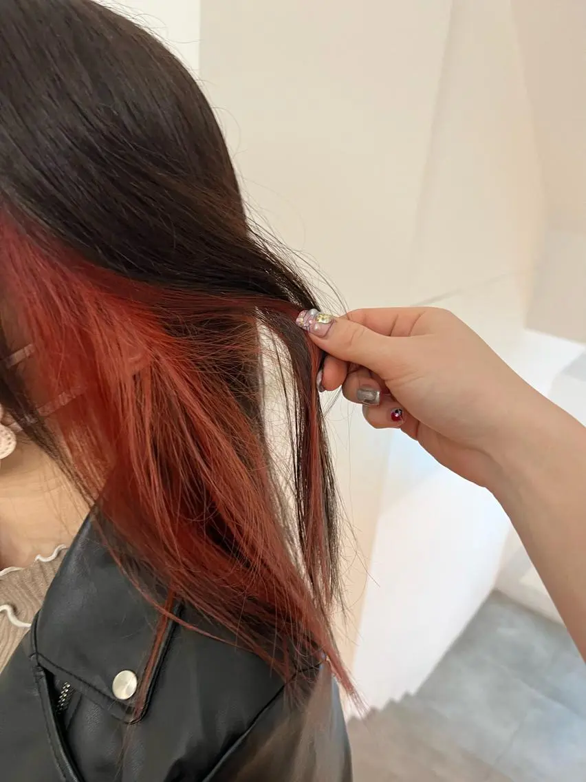 セミロング カラー 顔周りカット/透明感 カラー✂️MEIのヘアスタイル